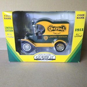 GEARBOX Toy Limited Edition Crayola Ford 1912 Coin Bank